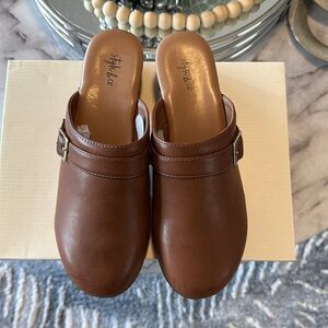 Stylish Brown Slip-On Mules by